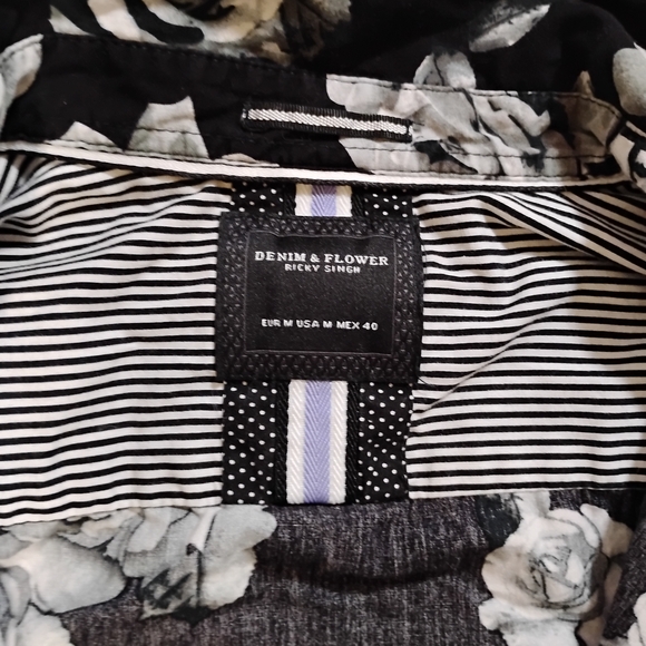 Denim & Flower Monochrome Floral Shirt - Picture 3 of 7